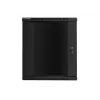 Lanberg ścienna szafa instalacyjna rack 19'' 15U 600x600mm czarna (szklane drzwi)