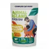 Karma mokra dla kota animal island Everyday — Cielęcina i drób z wątróbką, 4 saszetki x 85 g, 9,5% białka, 83% wilgotności
