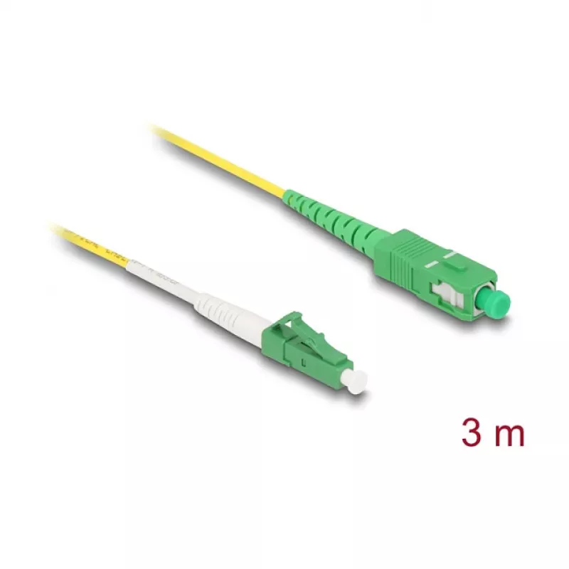 DeLOCK kabel InfiniBand/światłowodowy 3 m LC SC Żółty 83862