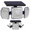 Lampa LED Solar Maclean IP65 z czujnikiem ruchu i zmierzchu 4W 320lm 4000K Li-ion 1200 mAh 3 tryby pracy Naświetlacz Oświetlenie bezpieczeństwa Ogrodu Wejścia HQ