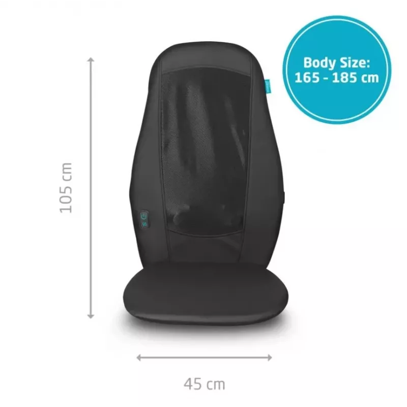 Ecomed MC-15E podkładka masująca Czarna 24 W