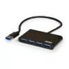 Hub USB Port Designs 900121 USB 3.2 Gen 1 Type-A 5000 Mbit/s Czarny