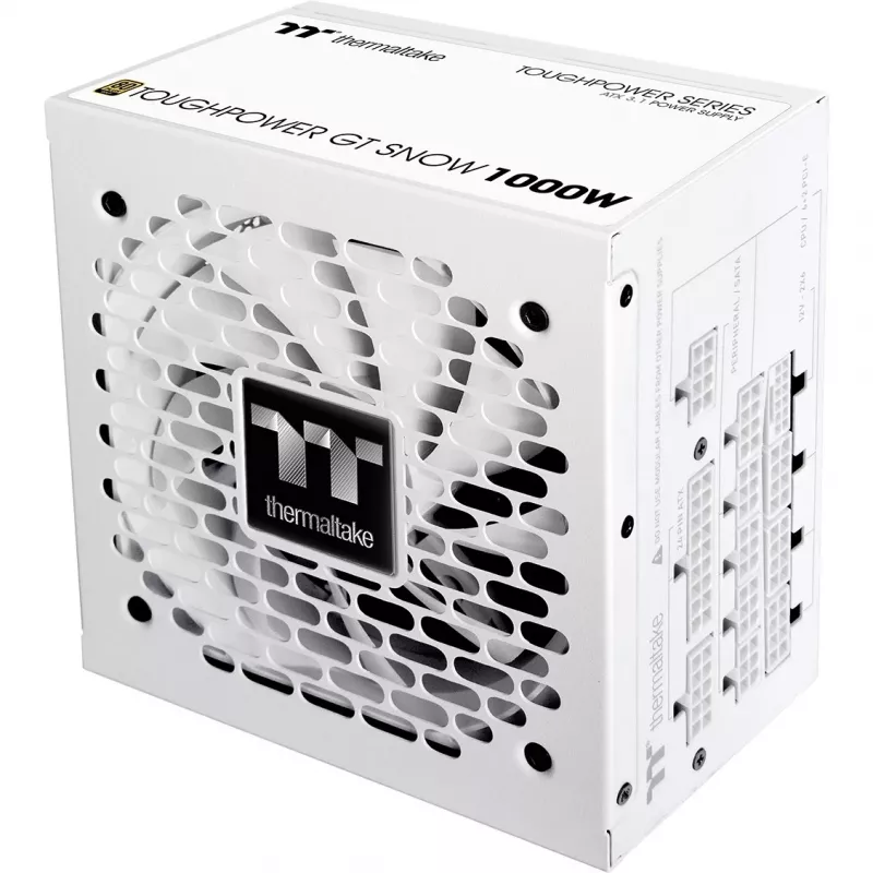 Zasilacz PSU THERMALTAKE Toughpower GT Snow 1000 W ATX 24-pin, 80 PLUS Gold, biały, wentylator 120 mm