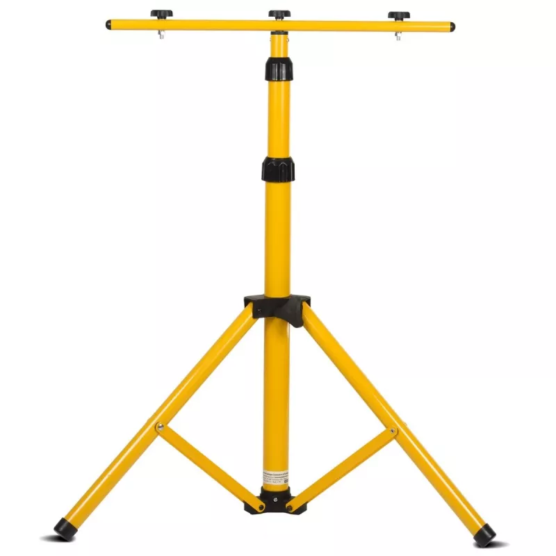Statyw MACLEAN MCE583 regulowana wysokość do naświetlaczy, metalowa rama, żółty