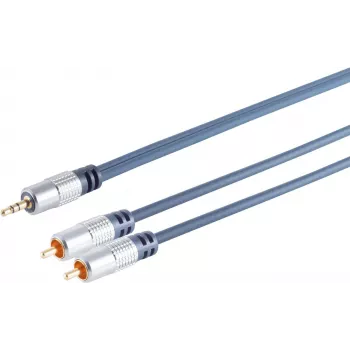 Kabel audio ShiverPeaks 30832-MHQ — 2x RCA (stereo) na wtyk 3,5 mm, 1,5 m