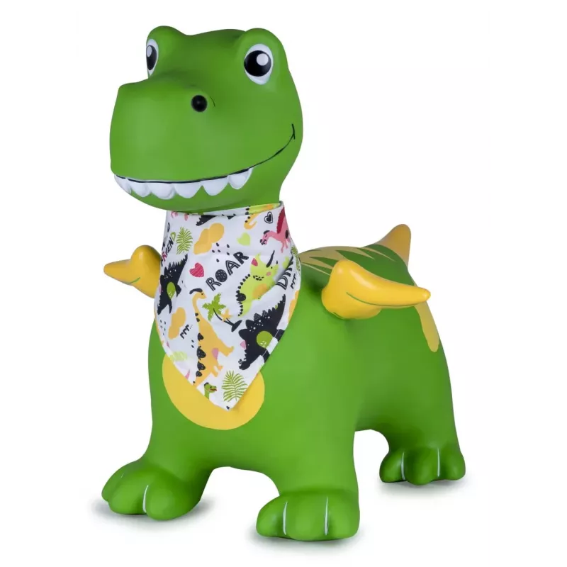 Skaczące zwierzątko Jamara HoppyDoo Dino ze skrzydłami zielone z pompką