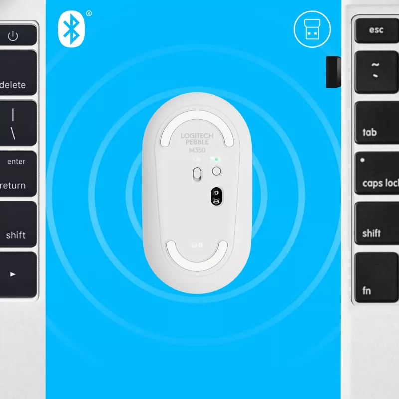 Mysz USB Optyczna Bezprzewodowa M350/BIAŁY 910-005716 Logitech