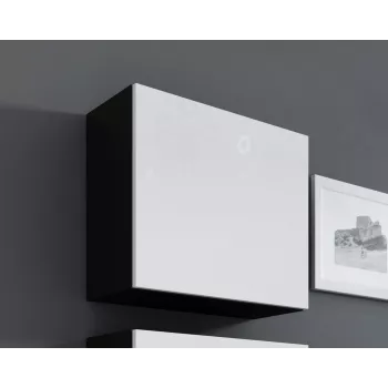 Cama Square Szafka VIGO 50/50/30 czarny/biały połysk