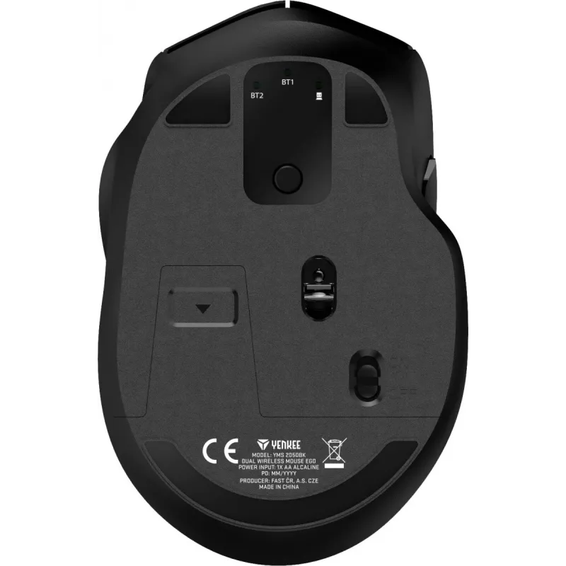 Mysz bezprzewodowa YMS 2050BK EGO Optyczna 1600DPI DUAL WL+B