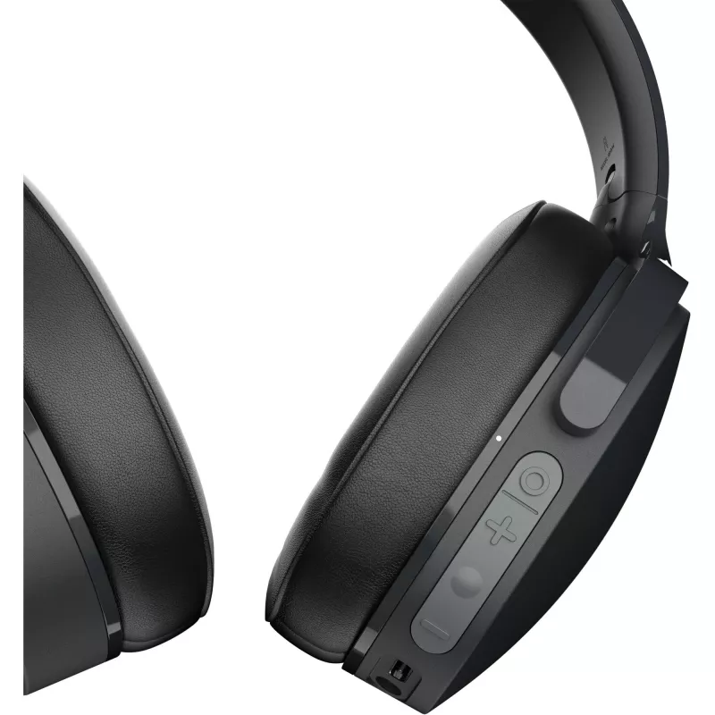 Słuchawki nauszne Skullcandy Hesh Evo — przewodowe i Bluetooth 5.0, bateria 36 h, USB-C, 3,5 mm, składane, redukcja szumów, czarne