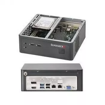 Supermicro Obudowa SuperChassis CSE-101I - Mini-ITX-Obudowa dla 1 procesora Intel Core lub Atom do 45W TDP, wymagany zewnętrzny zasilacz (brak w zestawie) (CSE-101I)