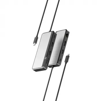 ALOGIC Fusion Pro AXIS stacja dokująca USB-C z podwójnym wyświetlaczem, przewodowa, USB 3.2 Gen 1, zasilanie 100 W