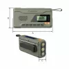 Przenośne radio FM MANTA RDI401G z panelem słonecznym, korbką dynamo, akumulatorem 4000–4500 mAh, wyjściem USB 5 V, 3 W, latarką