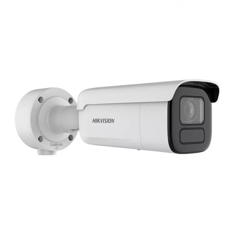 Kamera IP Hikvision Ultra Series DS-2CD3B86G2T-IZHSY 4K 3840×2160 Bullet, obiektyw zmotoryzowany 2,8–12 mm, przetwornik CMOS 1/1,8 cala, do użytku wewnątrz i na zewnątrz, montaż ścienny, obrót 360°
