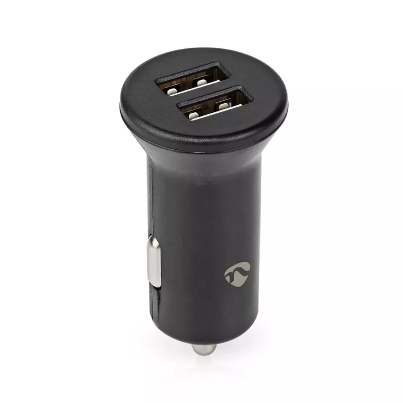 Nedis Auto-Charger 24 W 2x 2.4 A - liczba wyjść: 2, typ portu: 2x USB-A, pojedyncze napięcie wyjściowe