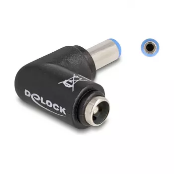 DeLOCK 80794 złącze przewodowe DC 5.5 x 2.1 czarne męskie/żeńskie