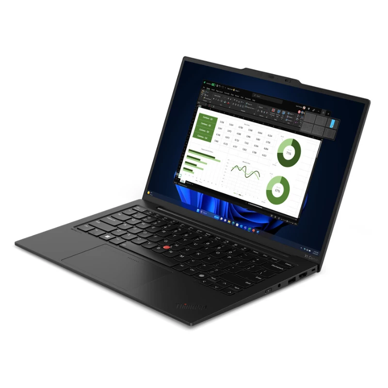 Lenovo ThinkPad X1 Carbon Gen 12 Core™ Ultra 7 155U 512 GB SSD 32 GB 14 WUXGA (1920x1200) IPS WIN11 Pro Kamera IR ECLIPSE Czarny Podświetlana klawiatura Czytnik linii papilarnych 1 r. gwarancji