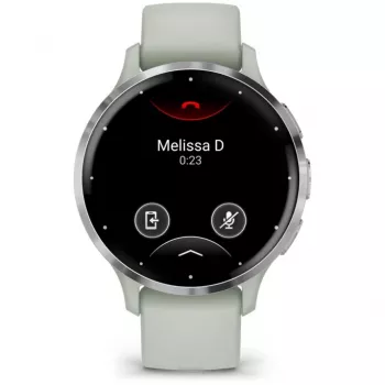 Garmin Venu 3S 3.05 cm (1.2) AMOLED 41 mm Cyfrowy 390 x 390 pikseli Ekran dotykowy Szary, Srebrny Wi-Fi GPS (satelitarny)