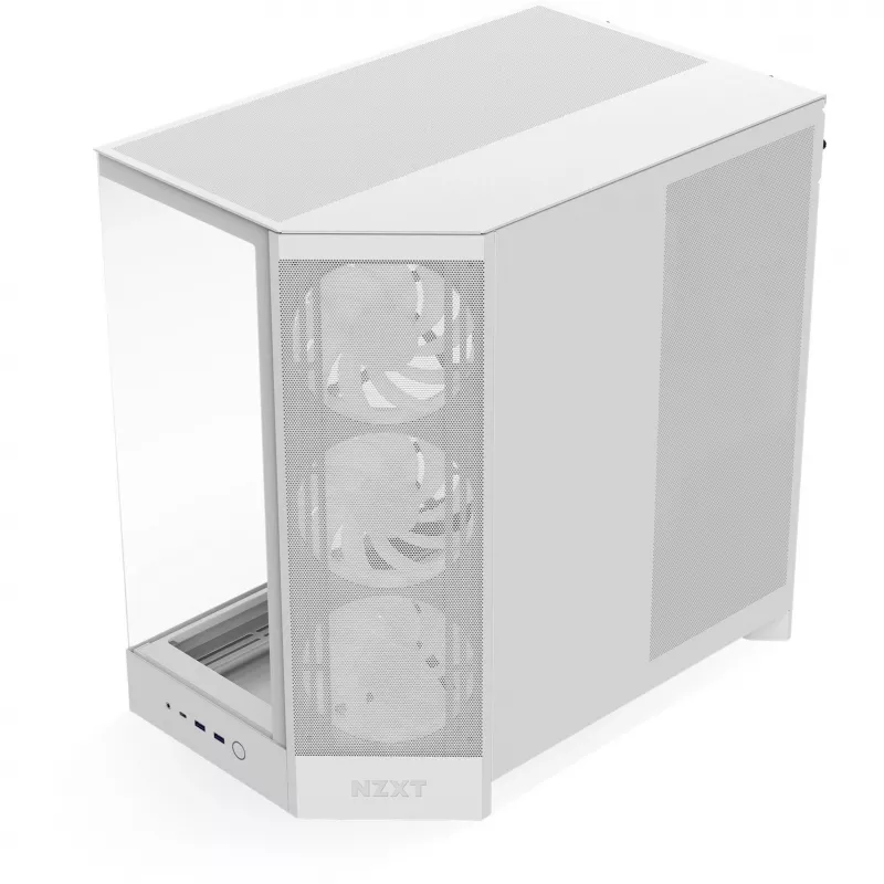 Obudowa PC NZXT H9 Flow RGB Midi Tower Biała