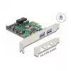 DeLOCK Karta PCI Express x1 na 2 x USB 3.2 Gen 1 Typ-A + 1 x wewnętrzne złącze 19-pinowe