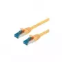 VALUE - Kabel krosowy - RJ-45 (M) na RJ-45 (M) - 1.5 m - SFTP, PiMF - CAT 6a - Bezhalogenowy, Wtryskiwany, Bezzaczepowy, Skręcony - Żółty (21.99.1992)