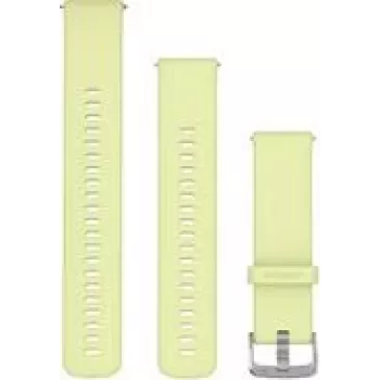 Pasek do zegarka Garmin Quick Release 22 mm, silikonowy, cytrynowy/stal nierdzewna (010-13406-11)