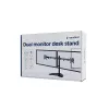 Stojak biurkowy do monitora Gembird MS-D2ST-02 (obrót, pochylenie, obrót wokół osi), 13”-32”, czarny