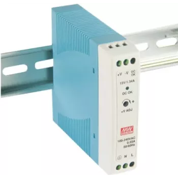 Zasilacz MEAN WELL MDR-20-12 20W niebiesko-biały
