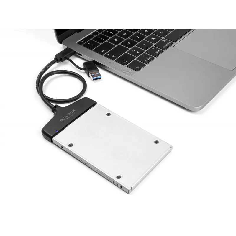 DeLOCK Konwerter USB na SATA 6 Gb/s USB Type-C Type-A 0,3 m