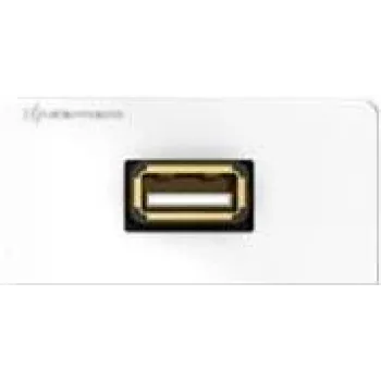 Moduł do montażu naściennego Click Module Kindermann Design USB 1 moduł biały RAL 9010