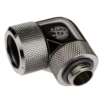 Adapter 90° BitsPower Advanced Multi-Link G1/4 cala AG na hardtube 16 mm OD, obrotowy
