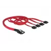 Delock - SATA- / SAS-kabel - 4-Lane - SATA (W) to 36 PIN 4iMini MultiLane (M) - 50 cm (83057)