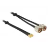 Kabel koncentryczny DeLOCK 89467 RG-58 5m 2x wtyk N 2x wtyk SMA Czarny
