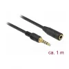 Kabel audio DeLOCK 85629 1m 3.5mm Czarny