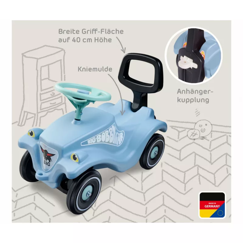 Bobby Car Classic Bundle + Walker, Rutscher Light Niebieski/Green
