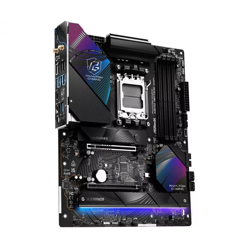 Płyta główna ASRock X870 Riptide WiFi — ATX, AMD X870, Socket AM5, DDR5, 4 DIMM, 256 GB, Wi‑Fi 7, 2.5GbE