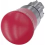Siemens Not-Aus-Schalter, Pilztaster Frontring Metall, Hochglanz Rot Drehentriegelung SIRIUS ACT 3SU1050-1HB20-0AA0 1 (3SU1050-1HB20-0AA0)