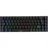 Deltaco GAM-100-DE - 65% - USB + Bluetooth - przełącznik mechaniczny - QWERTZ - RGB-LED - Czarny