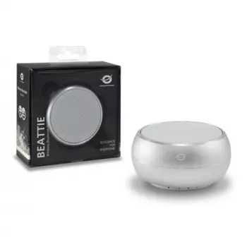 Conceptronic BEATTIE Bezprzewodowy głośnik Bluetooth, srebrny, 3 W, 150 - 20000 Hz, bezprzewodowy, 3.0+HS, Micro-USB, Srebrny