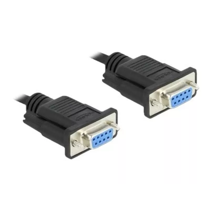 Kabel szeregowy RS-232 DeLOCK 87308 0,5 m żeński-żeński