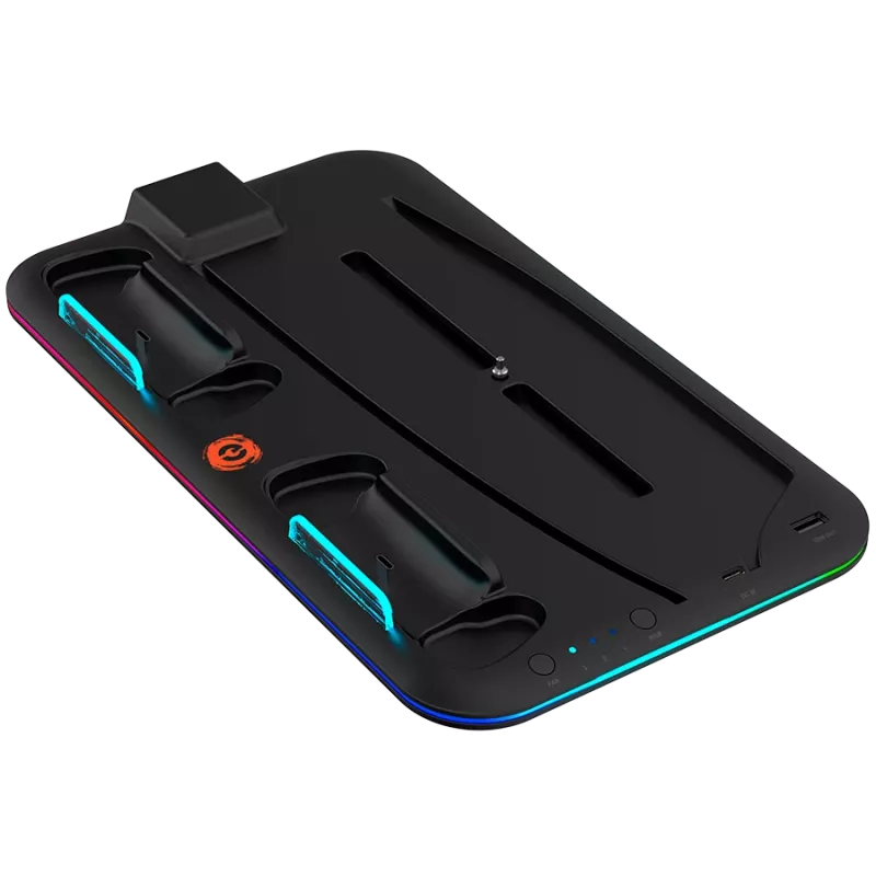 Podstawka chłodząca CANYON CS-5 RGB do PS5 z funkcją ładowania, model CND-CSPS5B