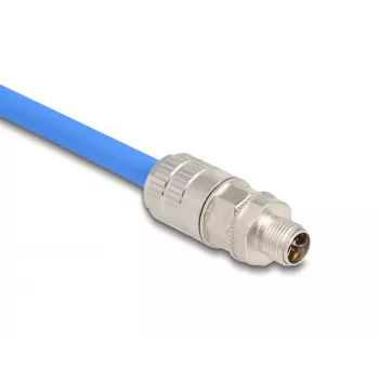 Złącze przewodowe DeLOCK 86032 M12 LSA 2 cm srebrne