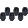 Alphacool HF złączka wkręcana TPV Metal - 12,7/7,6 mm prosta - czarny - zestaw 6 sztuk (17454)