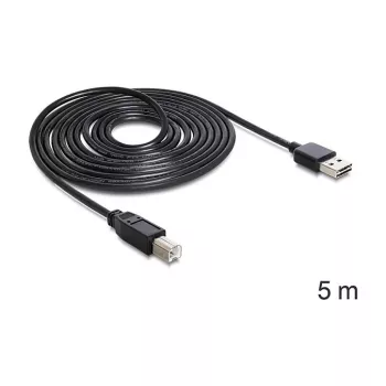 Kabel USB DeLOCK 85553 USB 2.0 5m USB A USB B Czarny