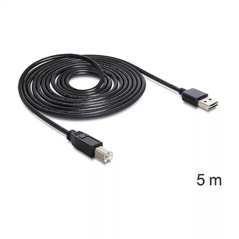 Kabel USB DeLOCK 85553 USB 2.0 5m USB A USB B Czarny