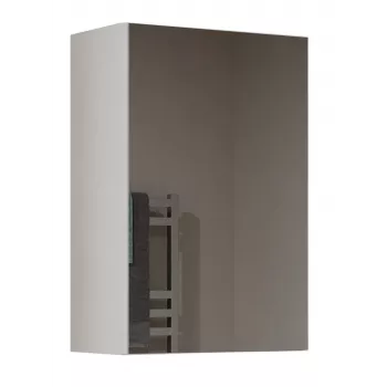 Szafka łazienkowa wisząca top e shop POLA 1DL BIEL — 400×220×600 mm, 3 półki, biały