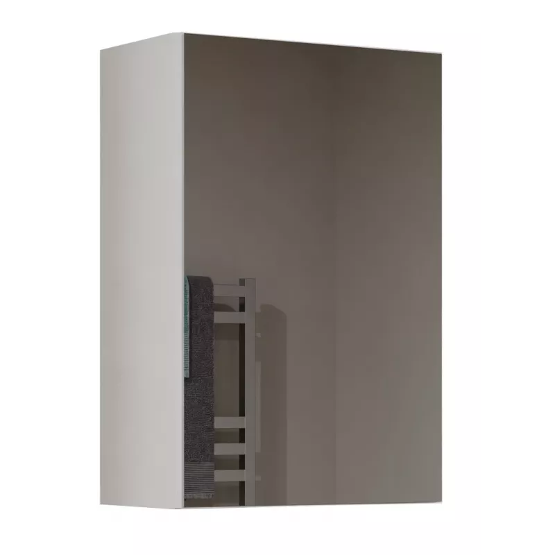 Szafka łazienkowa wisząca top e shop POLA 1DL BIEL — 400×220×600 mm, 3 półki, biały