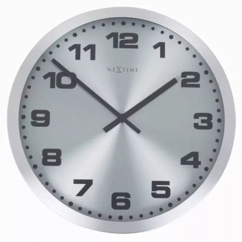 NeXtime klok 2906zw Mercure, Ø25 cm, ścienna, srebrny