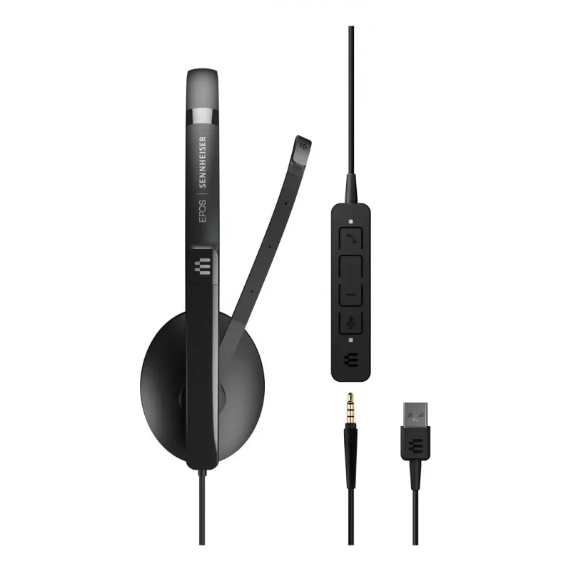 EPOS ADAPT 135 USB II Słuchawki przewodowe z pałąkiem nagłownym Biuro/Call Center USB Type-A Czarny