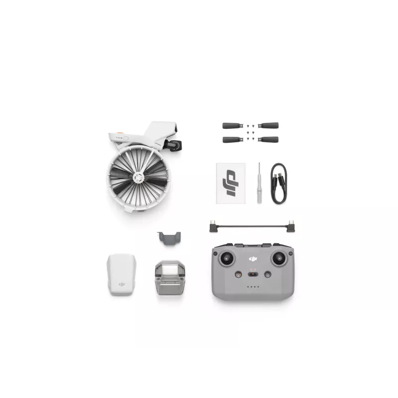 Dron DJI Flip 4 wirniki, kamera 48 MP, wideo 3840×2160, bateria 3110 mAh, czarny/biały